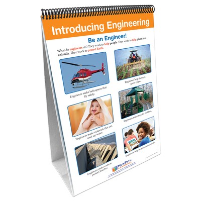 NewPath Learning STEM Engineering Design Process Classroom Flip Charts, Tabletop, 12 x 18, 10/Set