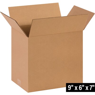 9 x 6 x 7 Shipping Boxes, 32 ECT, 25/Bundle (967)