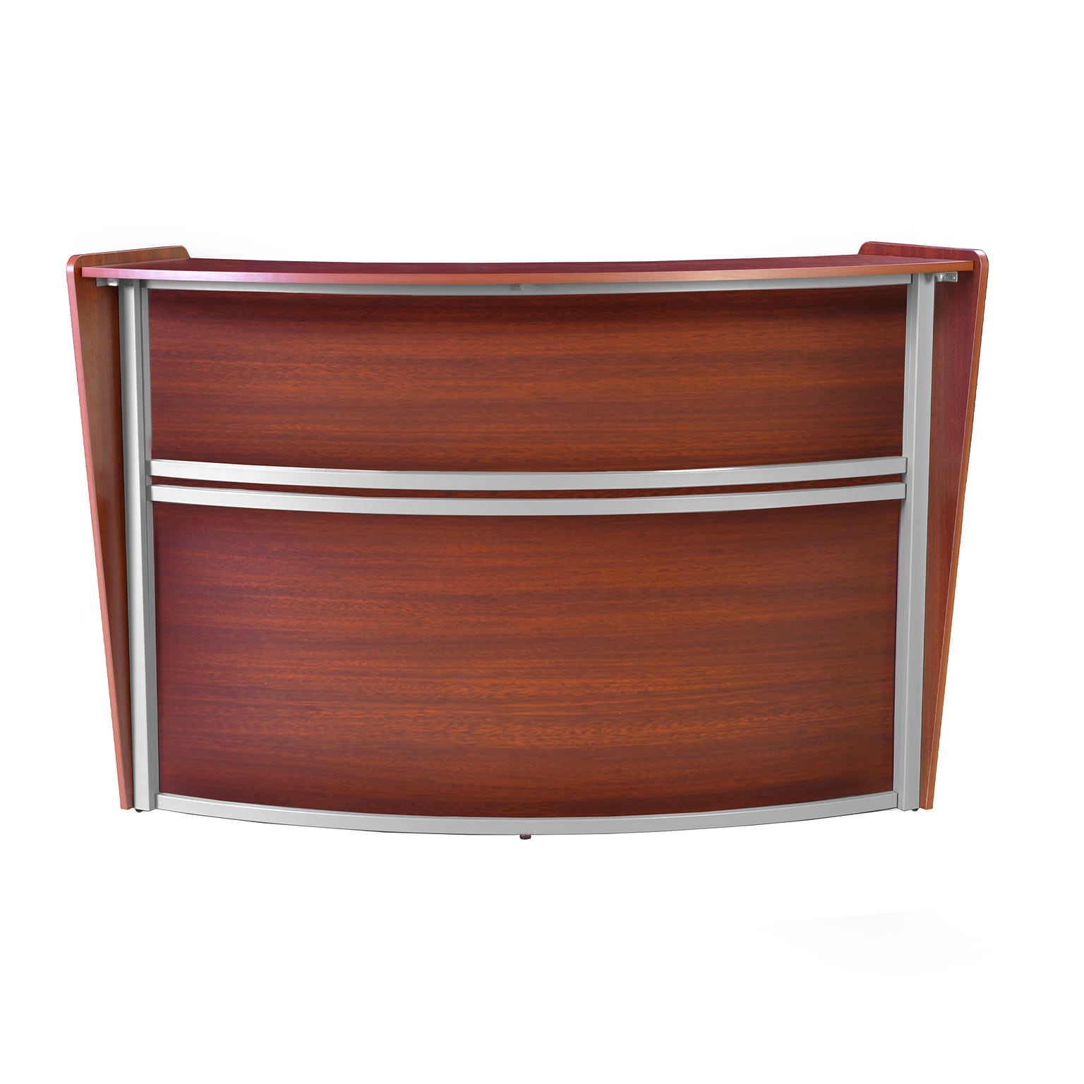 Regency Marque 72W Curved Reception Desk Workstation, Cherry (77290CH)