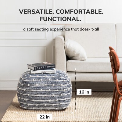Anji Mountain Malibu Fabric Rectangular Pouf Ottoman (AMBPF074-2014)