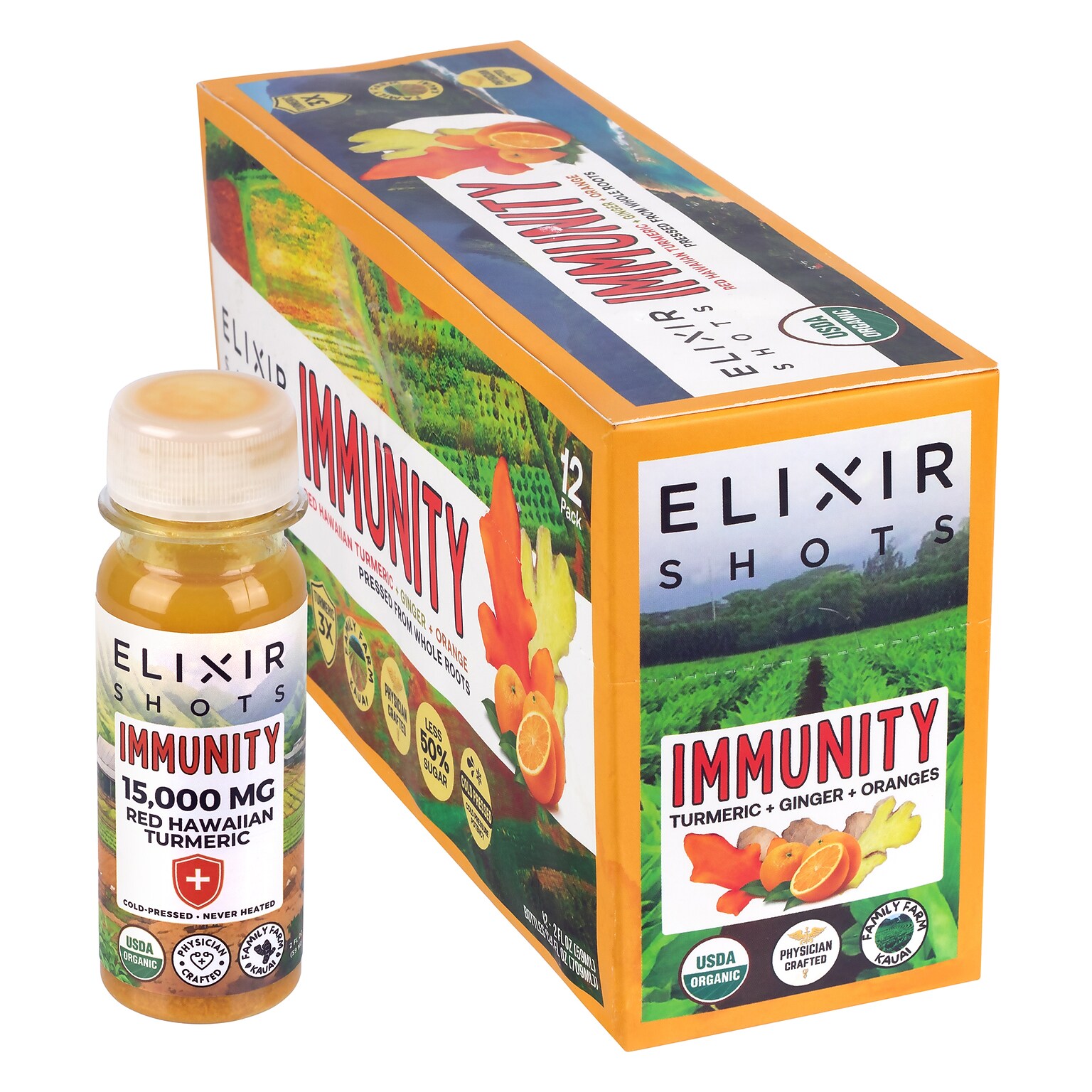 Elixir Immunity Shots, 2 oz., 12/Pack (220-02692)