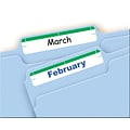 Avery Laser/Inkjet File Folder Labels, 2/3 x 3 7/16, Green, 252/Pack (5203)