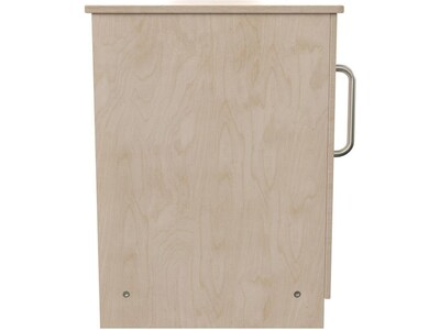 Flash Furniture Bright Beginnings Children's Kitchen Refrigerator with Integrated Storage (MK-ME03508-GG)