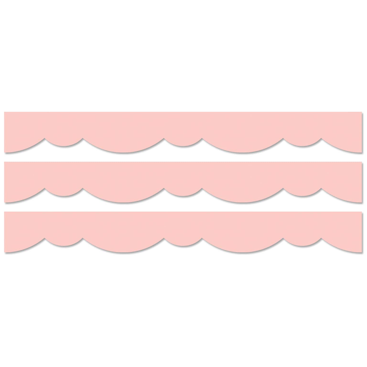 Creative Teaching Press Blush Stylish Scallops EZ Border, 48 Feet/Pack, 3 Packs (CTP10527-3)