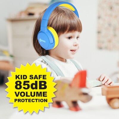 Contixo KB5 Kids Wireless Bluetooth Headphones, Blue (CNXKB5BLUE)