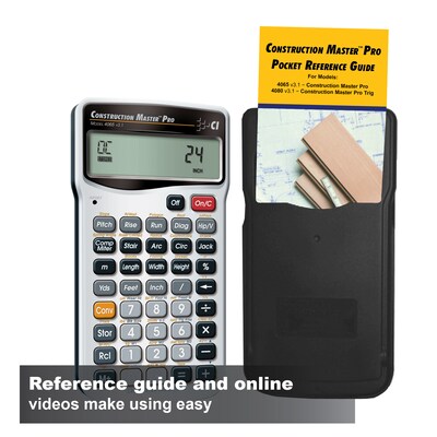 Calculated Industries Master Pro III Series (4065) Construction Calculator, Silver