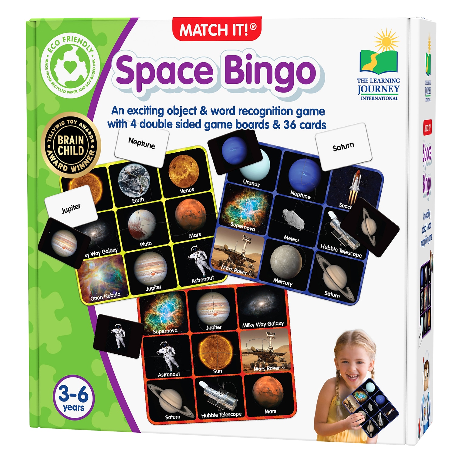 The Learning Journey Match It! Space Bingo (LJI668351)