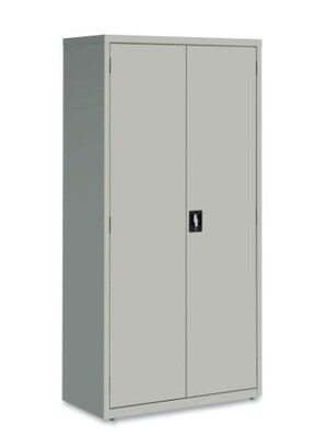 OIF 72"H Steel Storage Cabinet with 5 Shelves, Light Gray (CM7218LG)