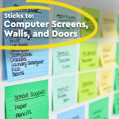 Post-it Recycled Super Sticky Notes, 4" x 6", Oasis Collection, 45 Sheets/Pad, 4 Pads/Pack (4621R-4SST)