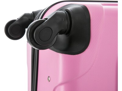 InUSA Endurance 24" Hardside Suitcase, 4-Wheeled Spinner, TSA Checkpoint Friendly, Pink (IUEND00M-PNK)