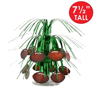 Beistle Football Centerpiece, Green/Brown (54104)