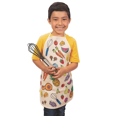 S&S Velvet Art Kids Apron, 6/Pack (PS1461)