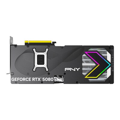 PNY NVIDIA GeForce RTX 5080 EPIC-X ARGB OC Triple Fan PCIe 5.0 16GB GDDR7 Gaming Graphics Card, 2295 MHz Core, Black
