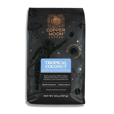 Copper Moon Tropical Coconut Variety Pack Beans Coffee, Medium Roast, 32 oz. (260164 - BAG)