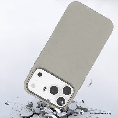 SaharaCase Indy Series MagSafe Compatible Phone Case for iPhone 17 Pro, Shock Absorbing, Sand Gray (CP00986)