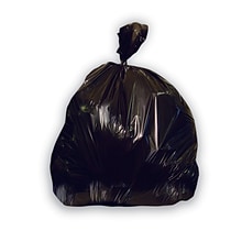 Heritage 40-45 Gallon Industrial Trash Bag, 40 x 48, High Density, 16 Mic, Black, 10 Rolls (Z8048V