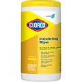 Clorox Commercial Solutions Disinfecting Wipes, Lemon Fresh Scent - 75 Wipes (15948)