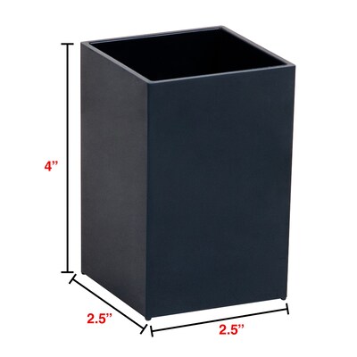 Staples Plastic Pen Cup, Navy Blue (ST63863)