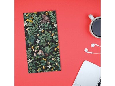 2025-2026 Willow Creek Botanical Nature 3.5" x 6.5" Monthly Planner, Paper Cover, Multicolor (46890)