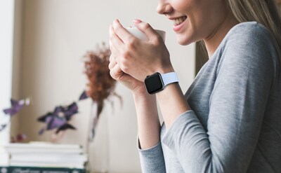 LAX Dual Clasp Silicone Band for Apple Watch, Sky Blue