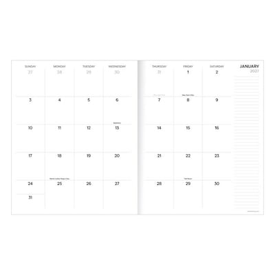 2027 TF Publishing Blue to You 9" x 11"  Monthly Standard Planner, Paperboard Cover, Multicolored (27-4702)