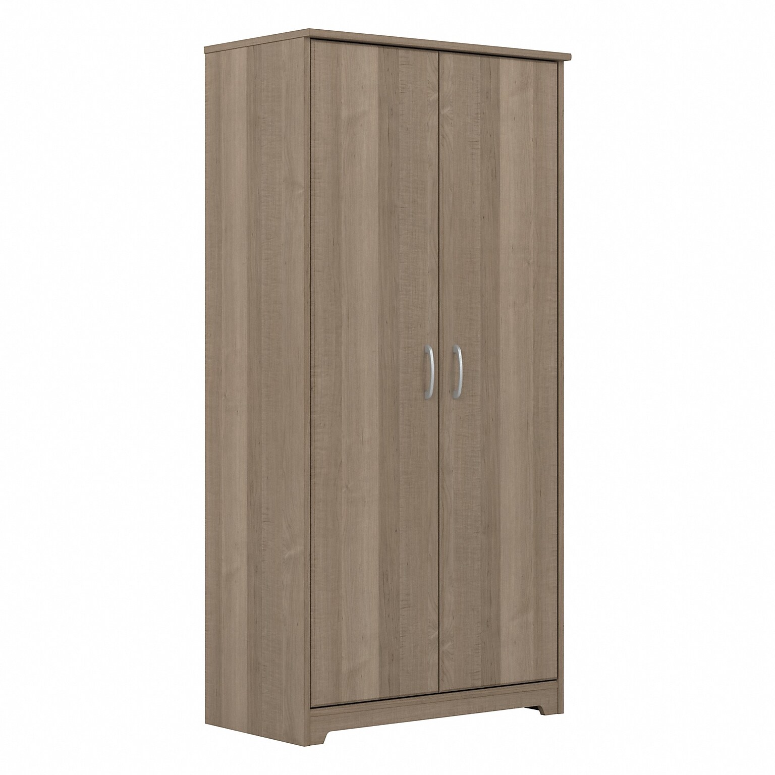 Bush Furniture Cabot 61H Tall Storage Cabinet with 4 Shelves, Ash Gray (WC31299)