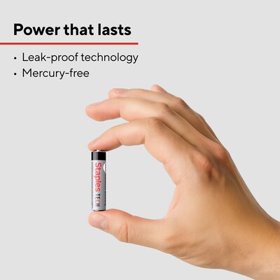 Staples TECH AAA Alkaline Battery, 24 Pack (ST63254-CC/US)