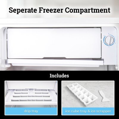 Igloo IRF26WH6A 2.6 Cu. Ft. Classic Compact Single Door Refrigerator Freezer, White