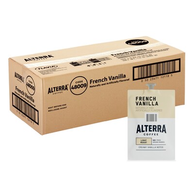 Alterra French Vanilla Coffee Flavia Freshpacks, Light Roast, 100/Carton (MDRA183)