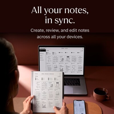 reMarkable 2 10.3" Paper Tablet with Marker Plus and Polymer Weave Book Folio, Gray (RM114M)