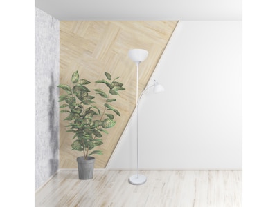 Creekwood Home Essentix 71.5" Metal Floor Lamp with Round Shades (CWF-3000-WH)