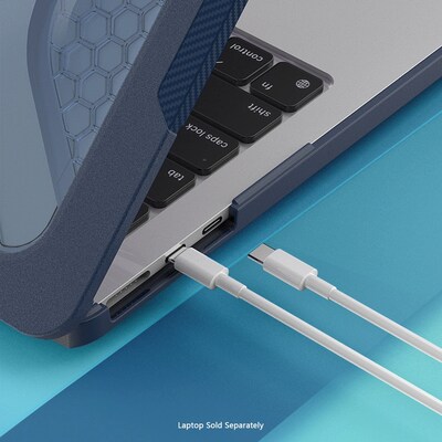 SaharaCase Raider Ultra-Duty Series 15" Laptop Case with Stand, Shock Absorbing, Midnight Blue (LT00071)