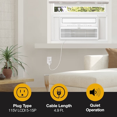 Whirlpool Energy Star 115-Volt 15,000 BTU Window Air Conditioner with Remote, White (WHAW-151IN)