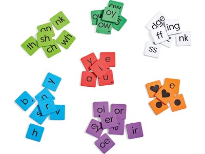 hand2mind Phonics Word-Building Magnetic Tiles (96161)
