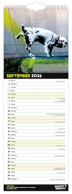 2026 BrownTrout Banksy's Graffiti 5.88" x 16.5" Monthly Wall Calendar (9798330701674)