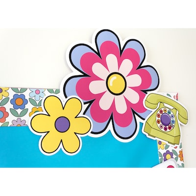 Carson-Dellosa Happily Ever Elementary Retro Remix Groovy Flower Cutouts (120656)