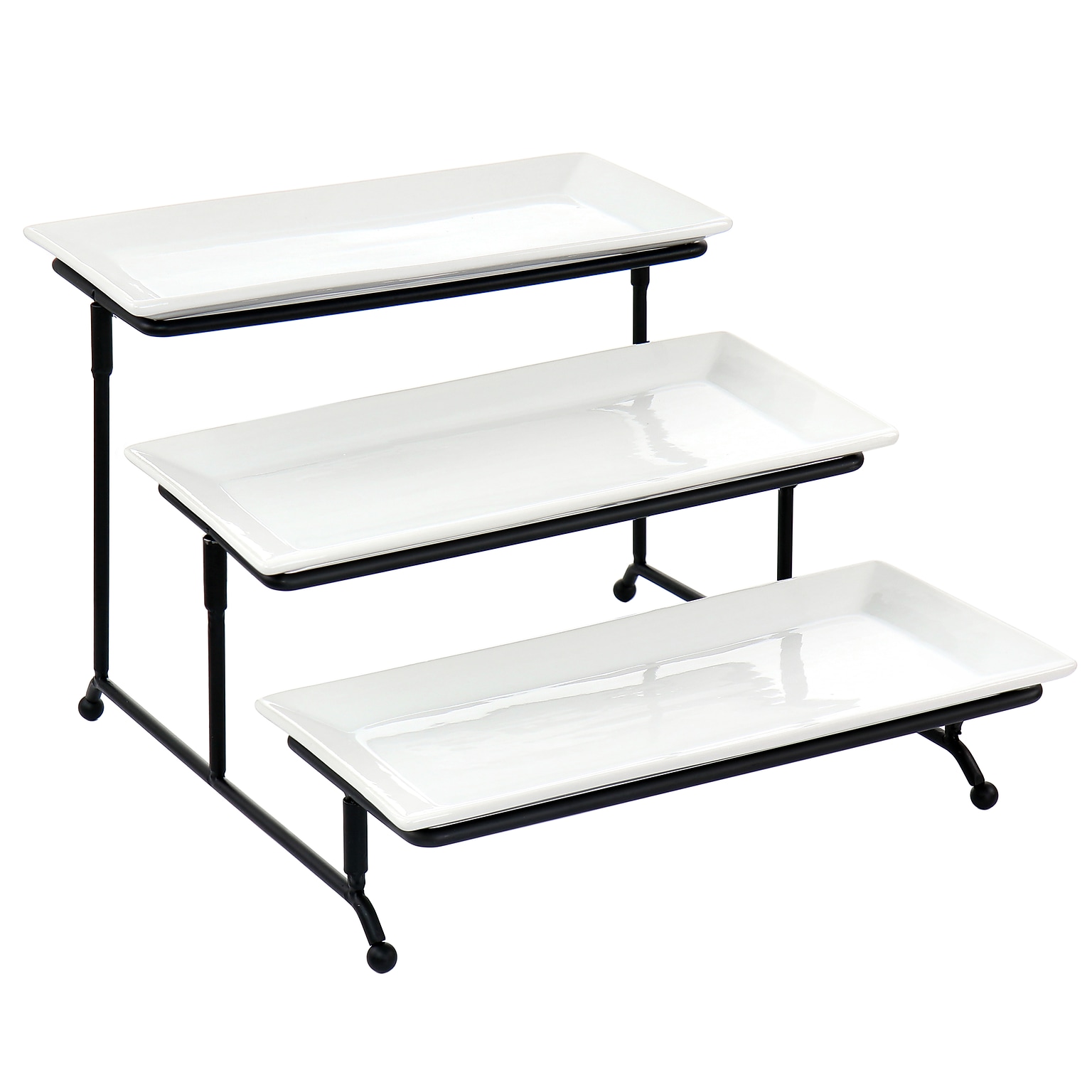 Elama Porcelain Serving Trays, 3 Trays (937115623M)