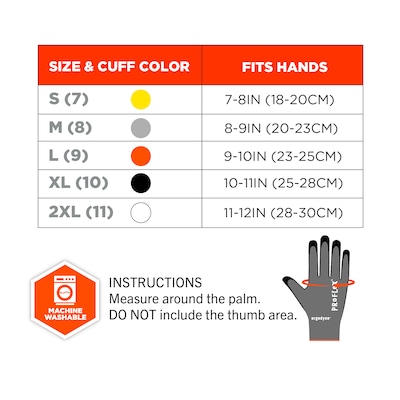 Ergodyne ProFlex 922CR Nitrile Cut-Resistant Gloves, XL, A3 Cut Level, Gray (17093)