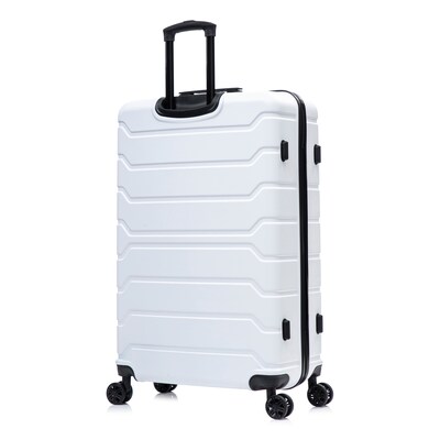InUSA Trend 34.05" Hardside Suitcase, 4-Wheeled Spinner, TSA Checkpoint Friendly, White (IUTRE00XL-WHI)