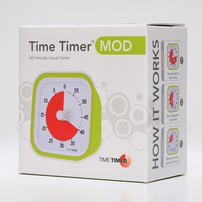 Time Timer MOD, 60-Minute Timer, Lime Green (TTMM9GR)