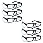 Boost Eyewear Reading Glasses + 2.25 Rectangular Frames Black Only (26225)