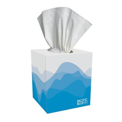 Pacific Blue Select Facial Tissue, 2-ply, 100 Tissues/Box, 36 Boxes/Pack (46200)