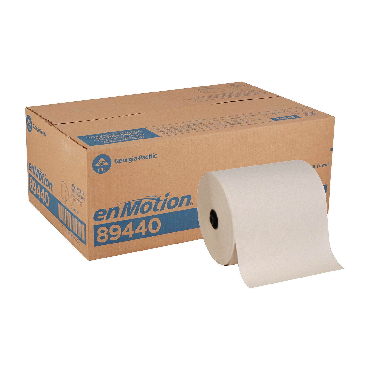 enmotion Recycled Hardwound Paper Towels, 1-ply, 700 ft./Roll, 6 Rolls/Carton (89440)