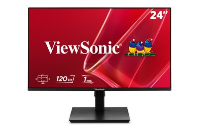 ViewSonic 24 FHD 120Hz LCD Monitor, Height Adjustable, Black (VA2448-MHJ)