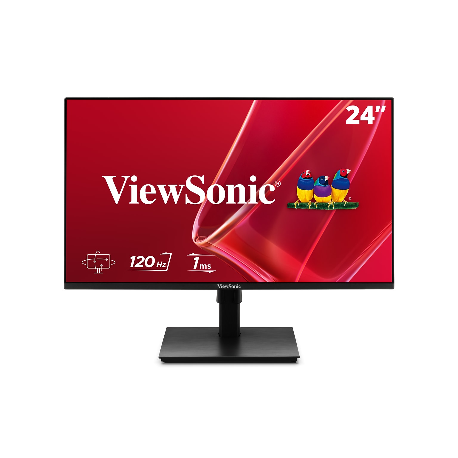 ViewSonic 24 FHD 120Hz LCD Monitor, Height Adjustable, Black (VA2448-MHJ)