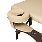 Master Massage 28" Argo Portable Massage Table in Cream with Walnut Legs (18075)