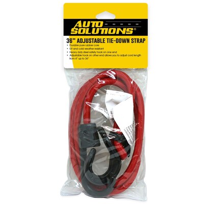 Auto Solutions 36 Adjustable Stretch Tie Down, 24/Pack, 6 Packs/Carton (14856)