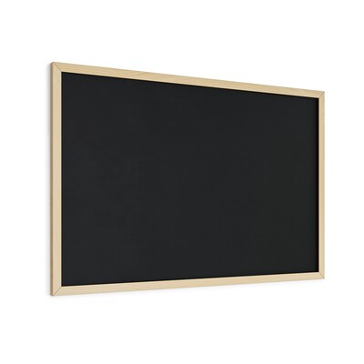 U Brands Chalkboard, 35" x 23", Oak Finish Frame