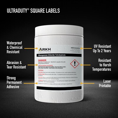 Avery LaserUltraDuty GHS Labels, 1 x 1, White, 1200 Labels/Pack (97197)
