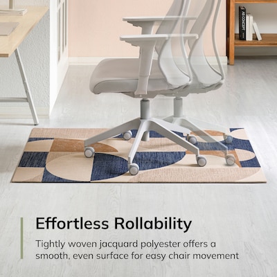 Anji Mountain Rug'd Carpet & Hard Floor Chair Mat, 36" x 48", Pablo (AMB9047)